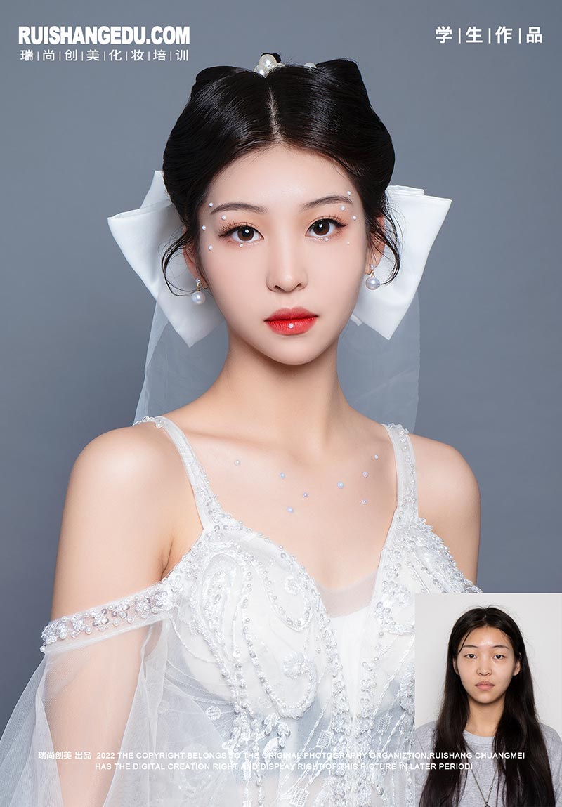 瑞尚創(chuàng)美化妝培訓·基礎班9月第二期考核作品展