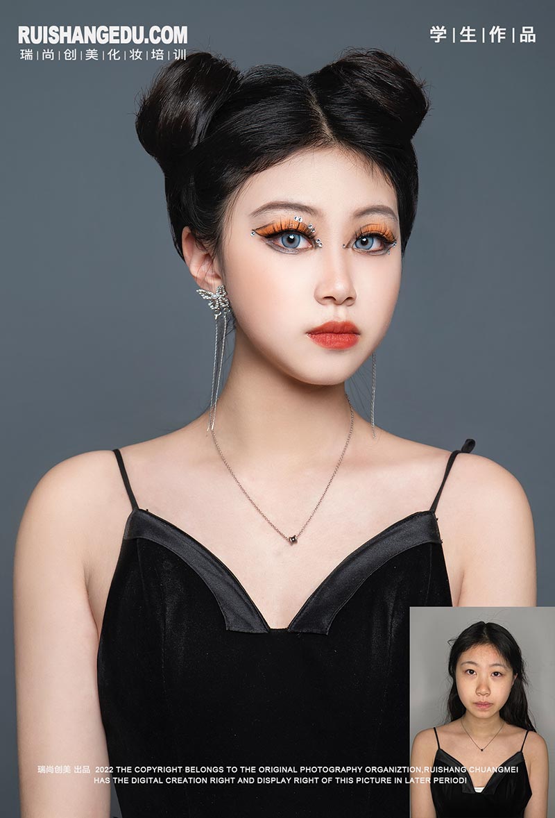瑞尚創(chuàng)美化妝培訓(xùn) · 時(shí)尚班10月考核作品展