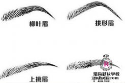 北京瑞尚化妝秘笈:眉形要與臉型搭配