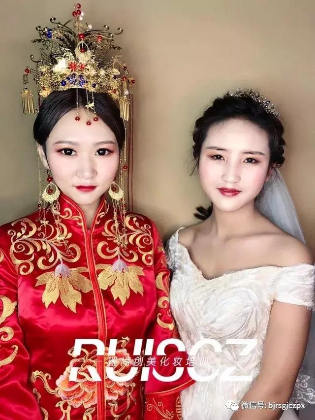 學員月考作品欣賞:不同風格的新娘造型